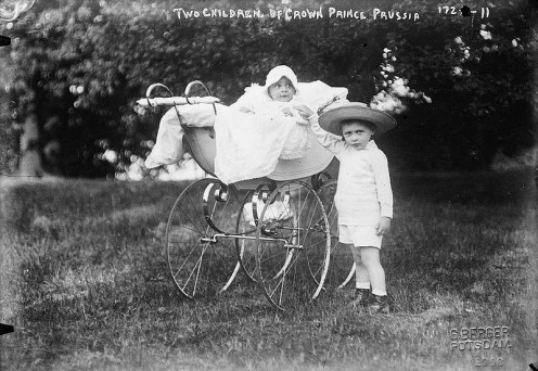 1908 Pram. Note the high wheels.