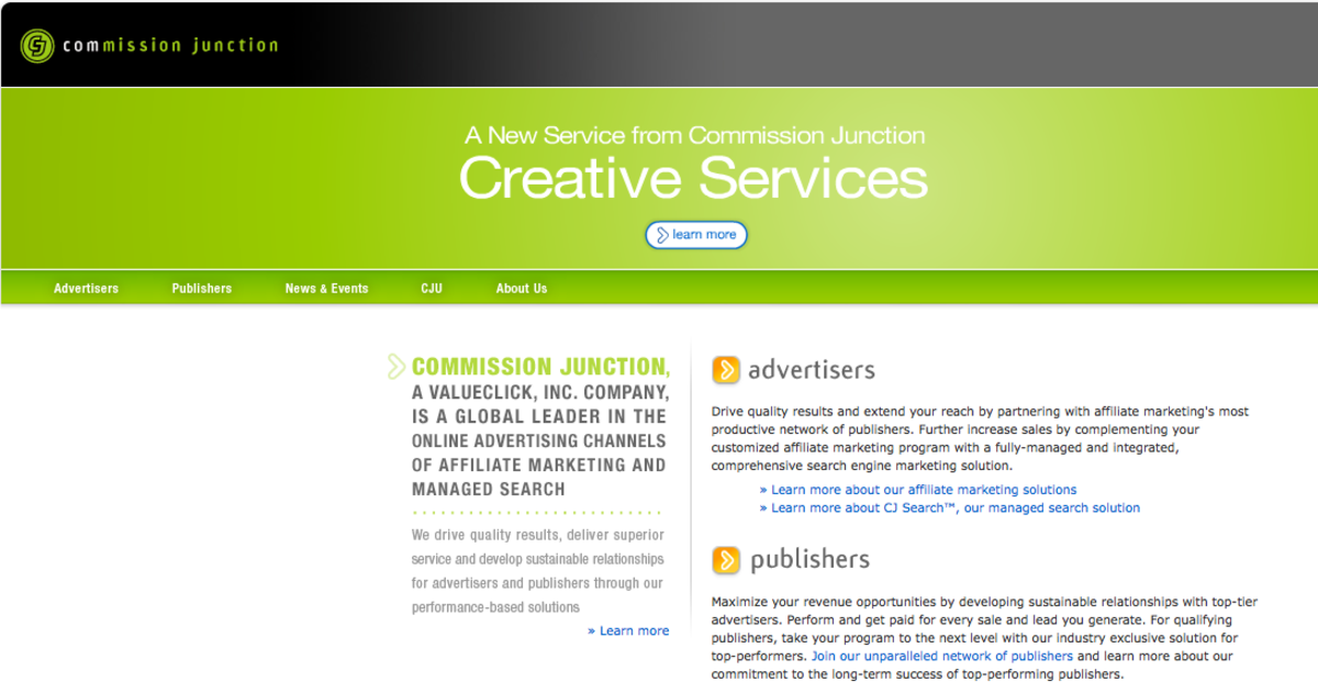 Commission Junction is a site (cj.com) where you can become an affiliate and earn commissions by selling and generating leads for numerous products.