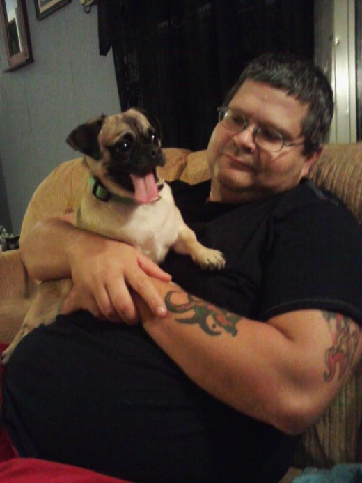 A picture of myself and my wonderful pug