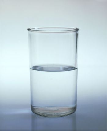 Half empty or half full? Perhaps the glass is just too big!