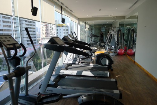 Small fitness room but good enough.