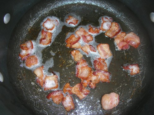 Bacon cooking