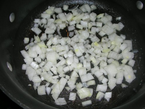 Onions cooking