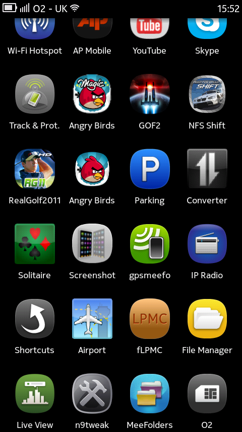 N9 Home Screen
