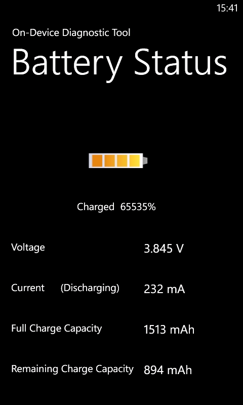 Battery Status Lumia