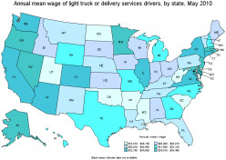 More Road Warriors: The Highest Paid Light or Delivery Services Truck Drivers in the USA