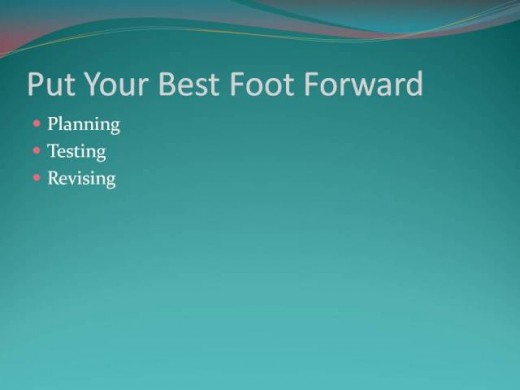 For greater success, put your best foot forward from the beginning when developing a home based business
