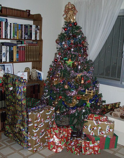 Wrapping the presents and putting them under the Christmas tree in plain sight may work for you.