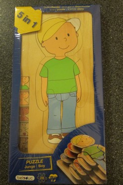 Wood Puzzle to Help Children Learn about Their Body
