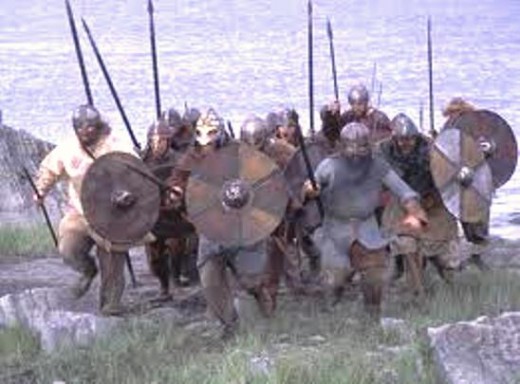 A warband charges up the strand as one man, each dependant on the other to watch his back in the event of counter-attack