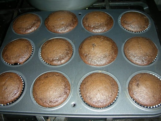 Baked cupcakes