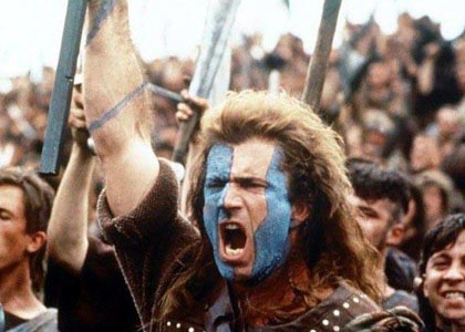 Mel Gibson's Braveheart battle speech is one of the best-known and best-loved.