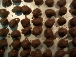 FREE !! FREE Dessert Recipe for Homemade Chocolate Covered Peanut Butter and Powdered Sugar Balls