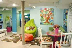 Basement playroom