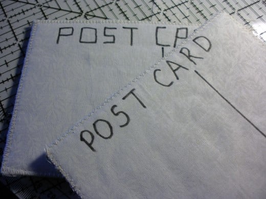 Don't forget to label your postcard.