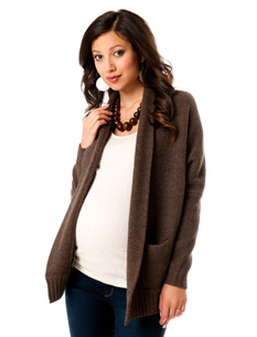 A shawl sweater from A Pea in the Pod