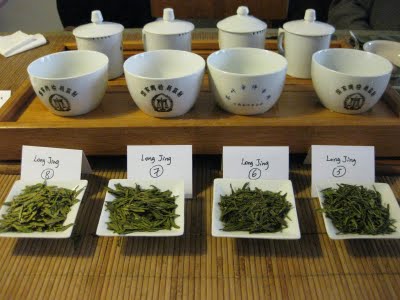 different varieties of green tea