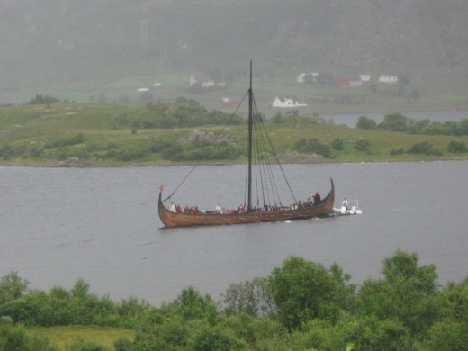 You could take a Viking longboat, if you prefer