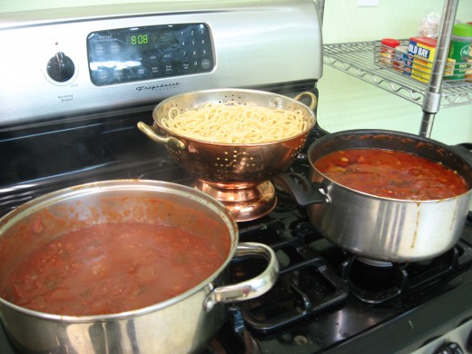 Making Spaghetti for Dinner