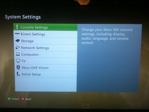 Press the "Xbox" button, select "Settings" and then select "System Settings" to get to this window. Select "Storage" in this window.