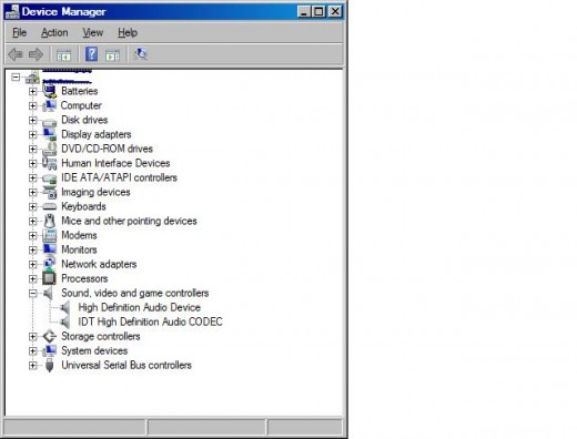 Expand the "Sound, video and game controllers" part of the Device Manager.