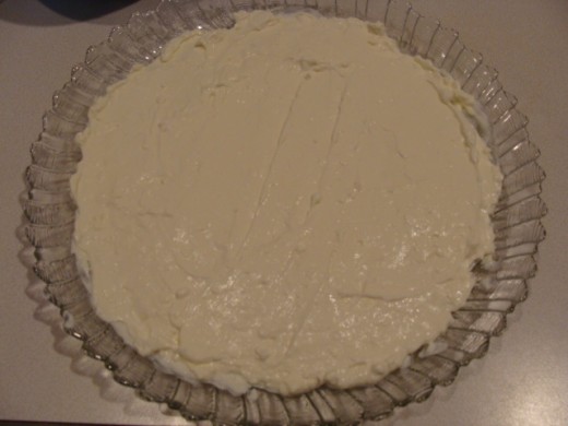 Sour cream and cream cheese mixture.