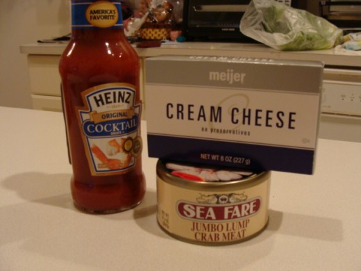 Ingredients for the dip.
