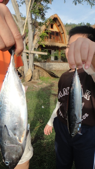 We caught 2 fish !