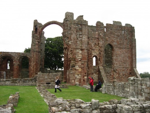 Lindisfarne Abbey itself... Or what's left of it