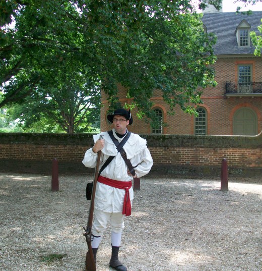 Training with the militia at Colonial Williamsburg
