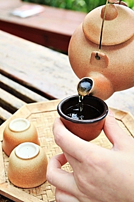 Tea, which cleanses the body of toxins, is central to the Chinese diet.