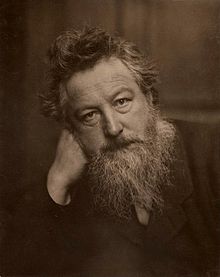 Portrait of William Morris in his later years in 1887