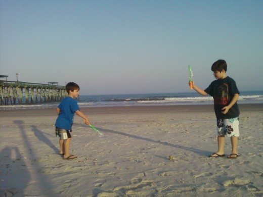 One of our winter vacations on Amelia Island, Florida. 