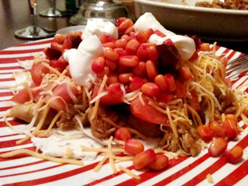 This recipe works great for a taco salad.