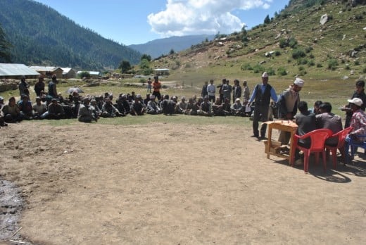 On your trekking route you may spot this kind of village convention.