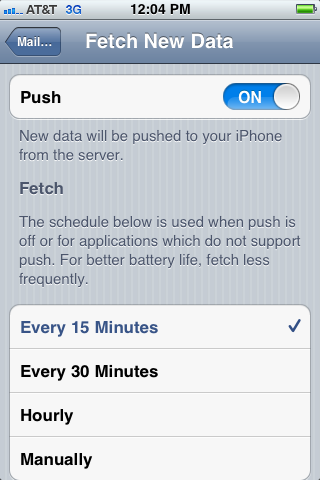 Turn off your Push settings and switch the Fetch to Manually.