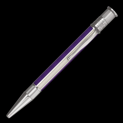 David Oscarson Reflections Ball Point - Violet and Translucent White