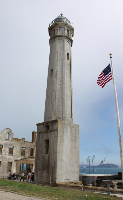 The Alcatraz lighthouse
