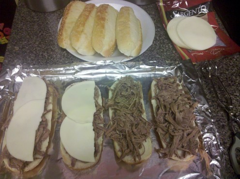 Add favorite cheese and warm in oven.