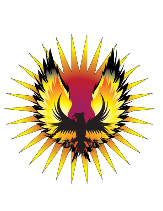 The mythical BenBen bird the Phoenix