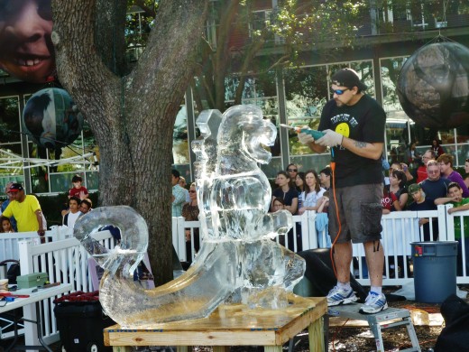 Ice sculpting