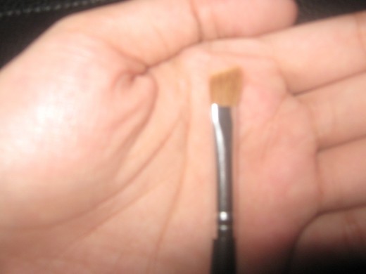 Here's an angled brush for your eyebrows. 
