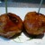 Close-up photo of the BBQ glazed pork meatballs