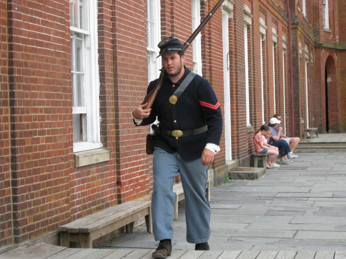 Re enactor during my July Day Trip.