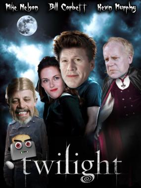 Twilight:  The only way I can bear to watch this.  Twilight fans have also found it highly amusing.