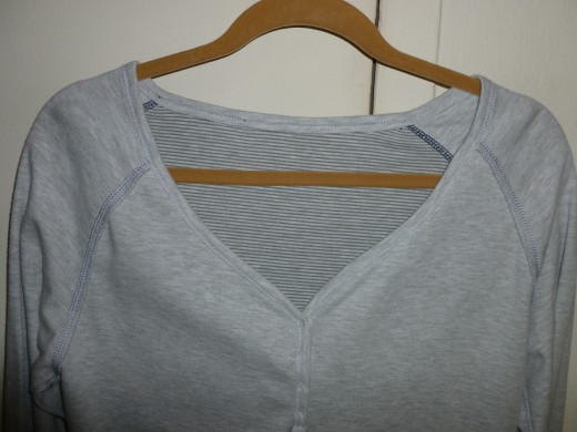 Huggable Hangers are more wider in neck and shoulder area.  Holds shirts more in form without creating hanger bumps.  Click on image for larger view.