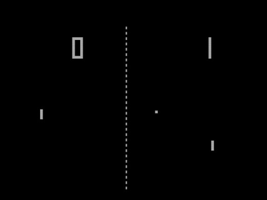 My first console game was "Pong" by Atari. The graphics weren't as good as they are today!