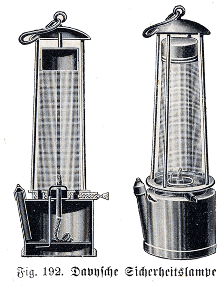 Davy Safety Lamp for miners