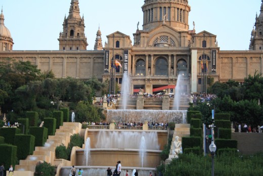 Magic Fountain of Montjuic at Daytime, Barcelona, Spain
