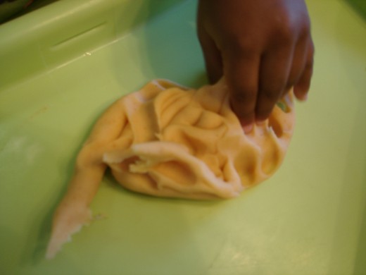 Play dough is so much fun to squish!